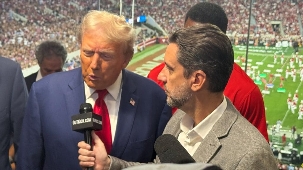 Internet InfoMedia outkicks clay travis interviews trump on epic sec clash state of race this is really big time football