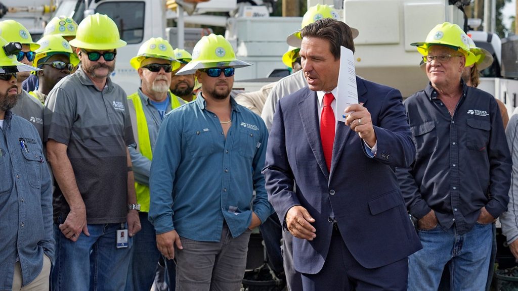 Internet InfoMedia desantis fires back at harris over hurricane response she has no role in this process