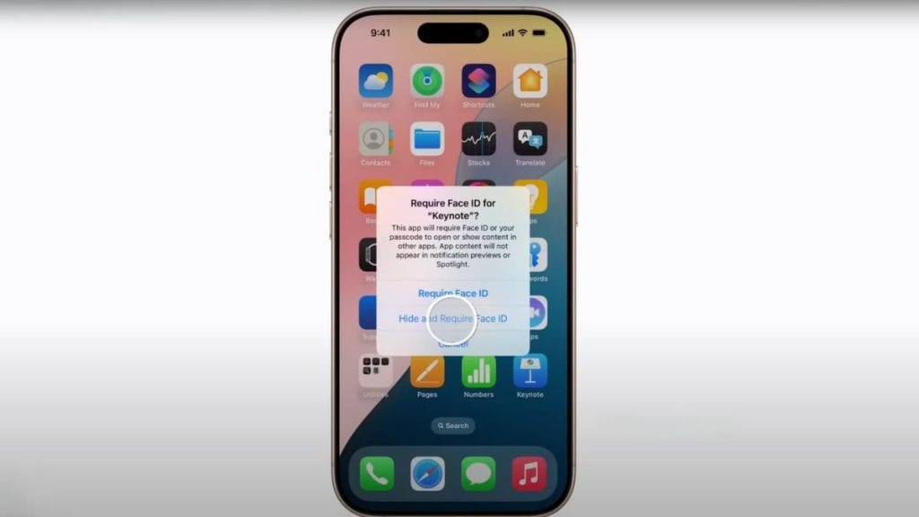 Internet InfoMedia hide and lock your apps on your iphone with ios 18