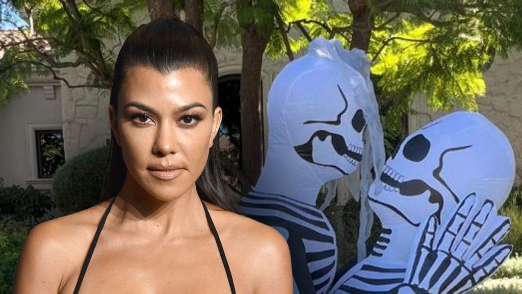 Internet InfoMedia kourtney kardashian catches parenting police wrath for tacky halloween decorations kids can see those