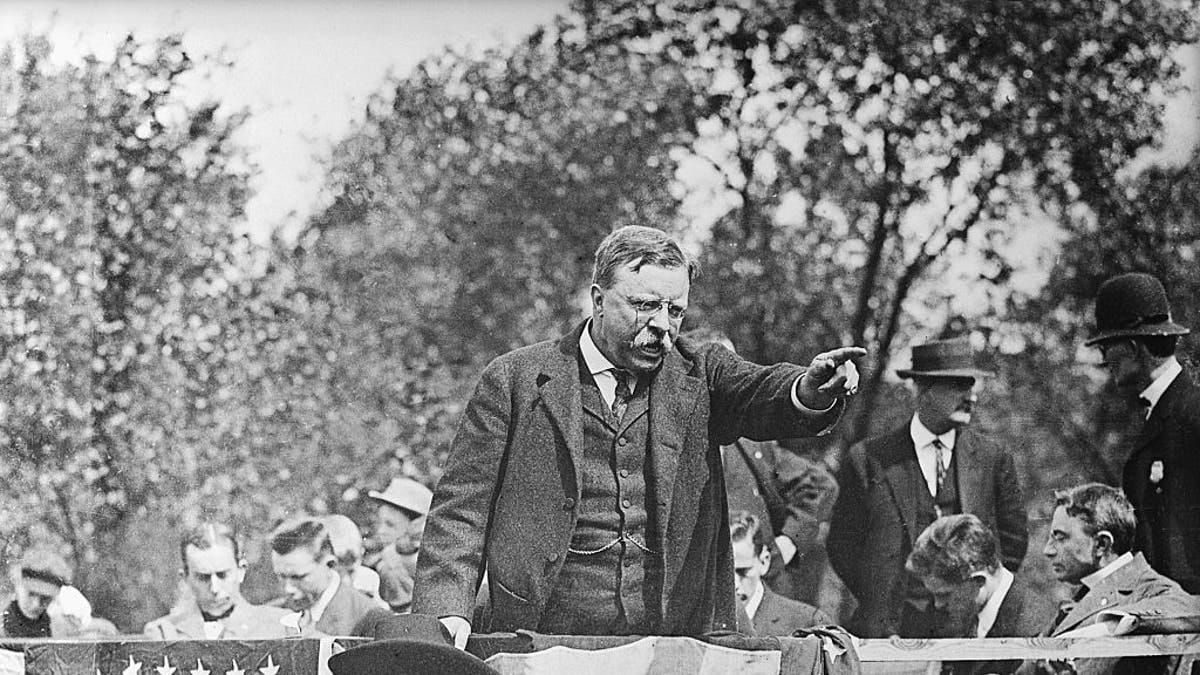 On this day in history, October 14, 1912, Teddy Roosevelt shot in chest, makes campaign stop minutes later Internet InfoMedia on this day in history october 14 1912 teddy roosevelt shot in chest makes campaign stop minutes later