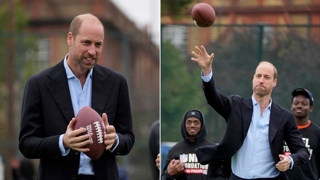 Internet InfoMedia prince william shocks former nfl player with impressive throw he could definitely be a quarterback one day