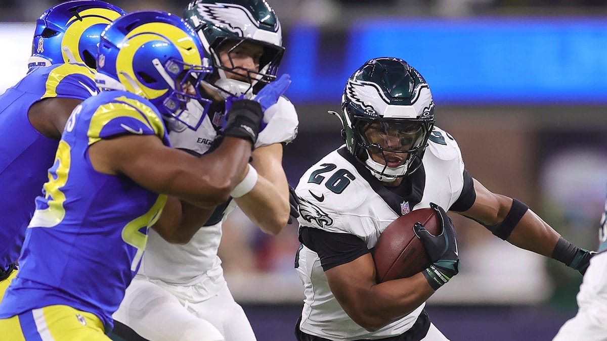 Eagles' Saquon Barkley sets franchise single-game rushing record in statement win over Rams Internet InfoMedia eagles saquon barkley sets franchise single game rushing record in statement win over rams