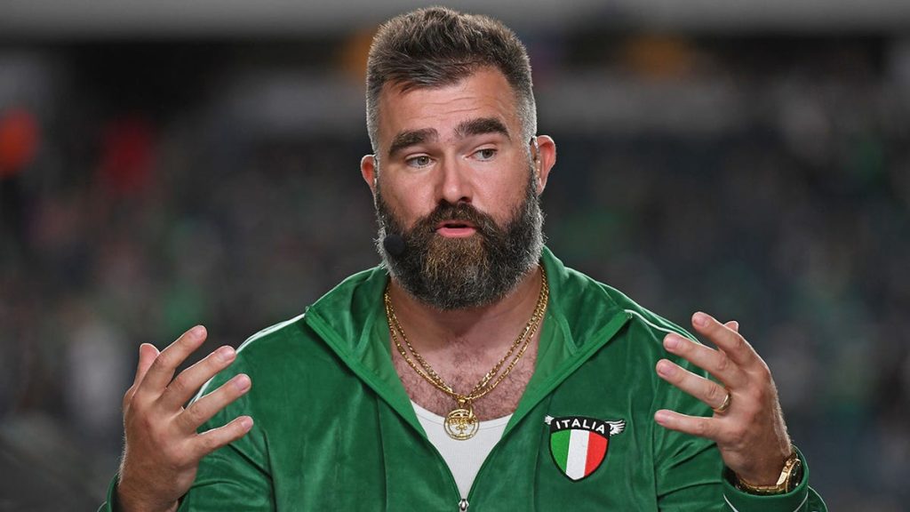 Internet InfoMedia jason kelce chugs beers during eventful visit to appalachian state tailgate