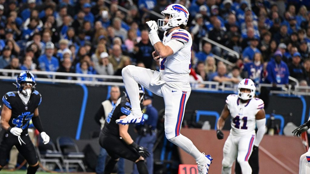 Internet InfoMedia josh allen dazzles in bills win over lions in high scoring bout