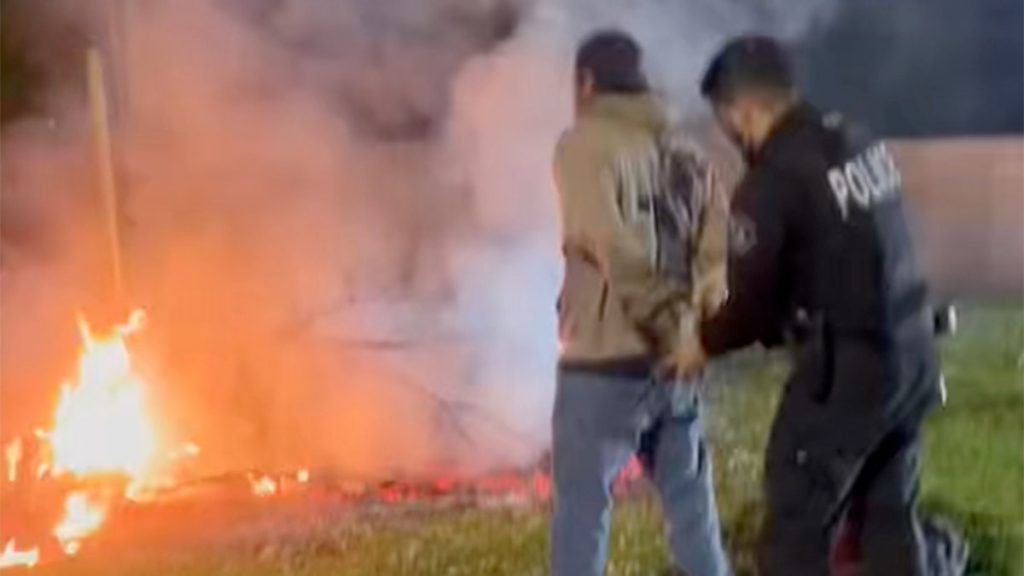 Internet InfoMedia los angeles wildfires california firebug arrest caught on video as police warn of arsonists