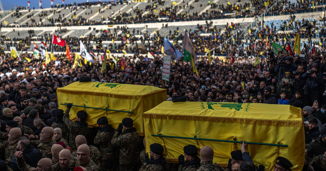 Hezbollah Stages Show of Strength at Hassan Nasrallah’s Funeral Internet InfoMedia hezbollah stages show of strength at hassan nasrallahs funeral