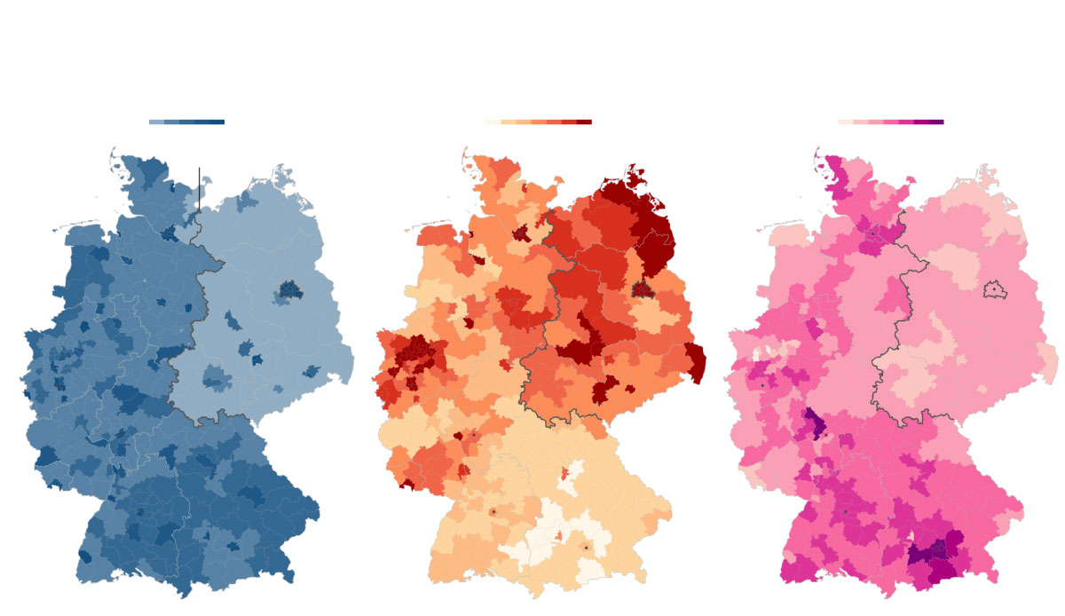 Internet InfoMedia in former east germany the hard right afd party finds most of its support