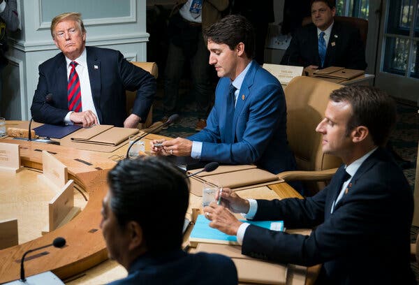 Internet InfoMedia challenged by trump trudeau rallies canada as he leaves office