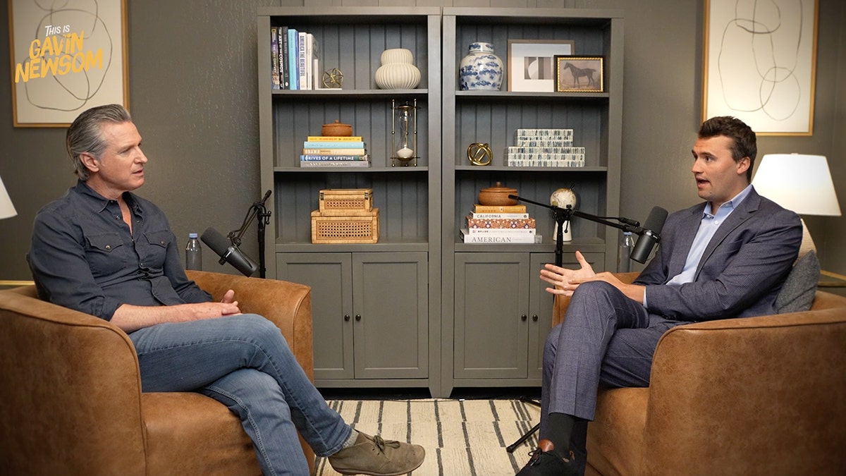 Internet InfoMedia gavin newsom asks charlie kirk to give his party advice in one on one podcast interview