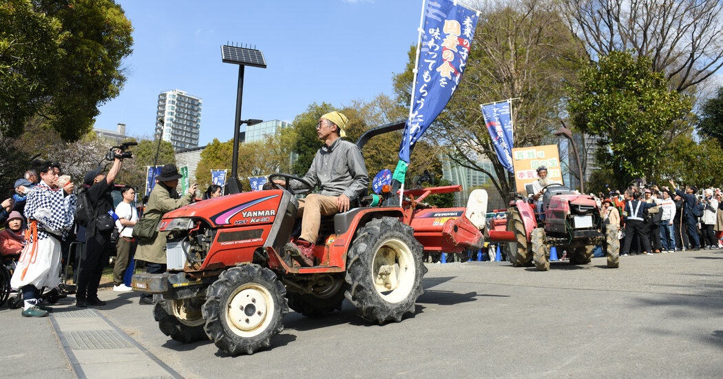 In Tokyo, Rice Farmers Protest ‘Misguided’ Rules Fueling Shortages Internet InfoMedia in tokyo rice farmers protest misguided rules fueling shortages