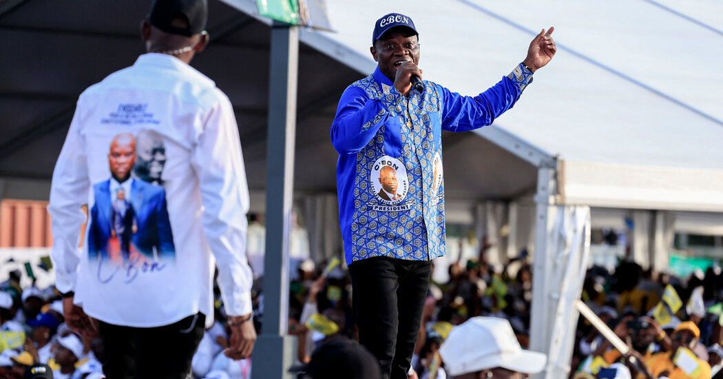 Internet InfoMedia brice oligui nguema is favored to win gabon election