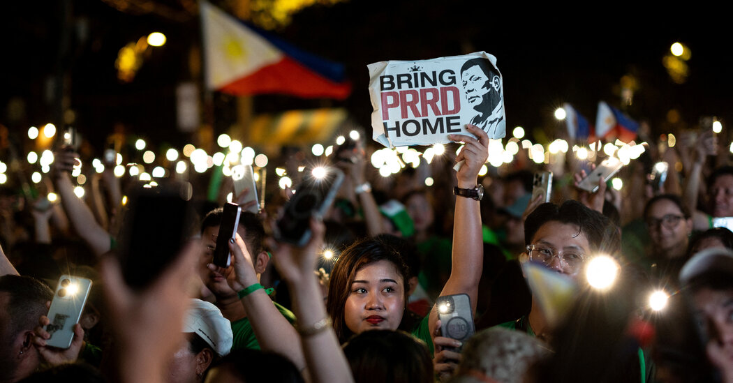 Detained in The Hague, Duterte Pursues a Political Comeback at Home Internet InfoMedia detained in the hague duterte pursues a political comeback at home