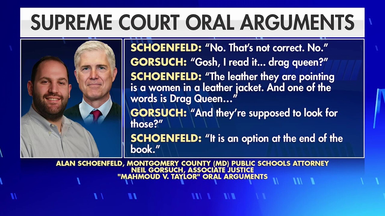 Internet InfoMedia supreme court justice gorsuch and lawyer for maryland school district have exchange over childrens lgbtq storybook