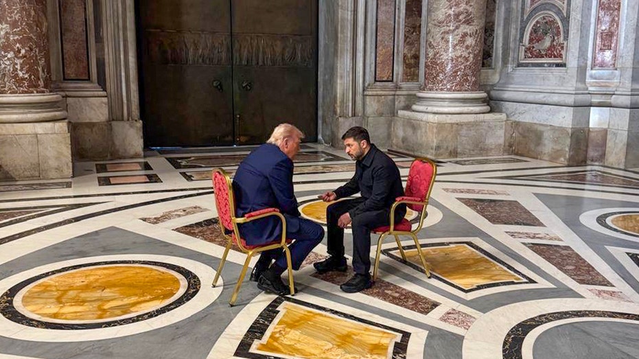 Trump and Zelenskyy have 'very productive' talk as they attend Pope Francis' funeral Internet InfoMedia trump and zelenskyy have very productive talk as they attend pope francis funeral