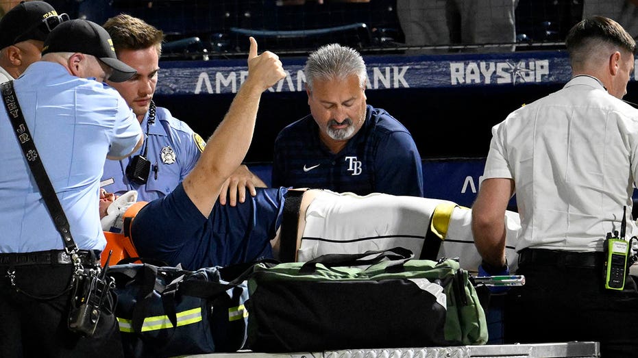 Rays' Hunter Bigge carted off field in 'terrifying' scene after being struck in the face by 105-mph ball Internet InfoMedia rays hunter bigge carted off field in terrifying scene after being struck in the face by 105 mph ball