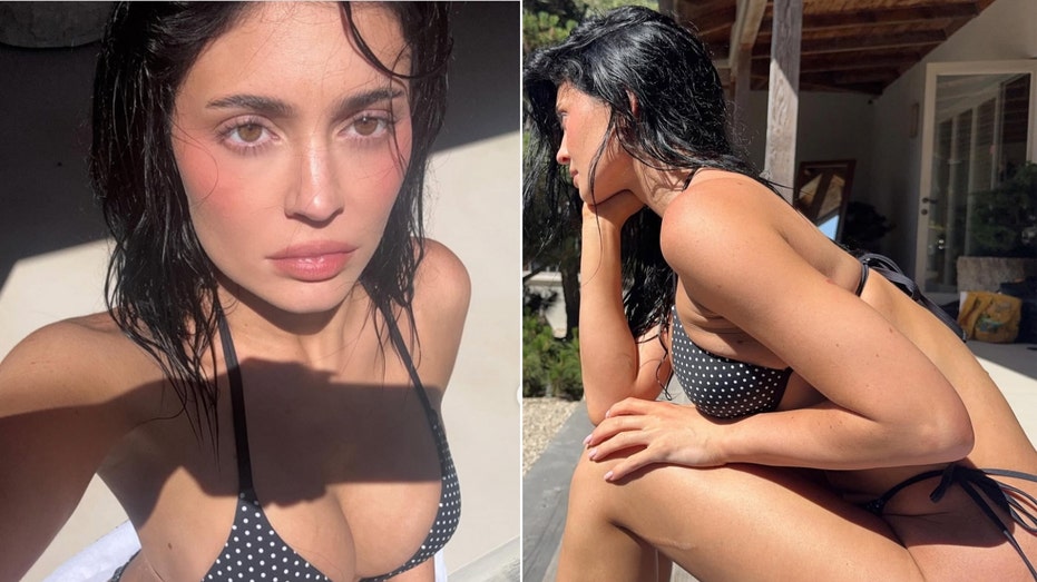 Internet InfoMedia kylie jenner sets pulses racing in polka dot bikini photos ahead of summer swimsuit launch