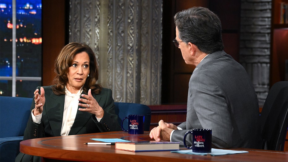 Internet InfoMedia kamala harris refuses to say whos leading democratic party when pressed by colbert
