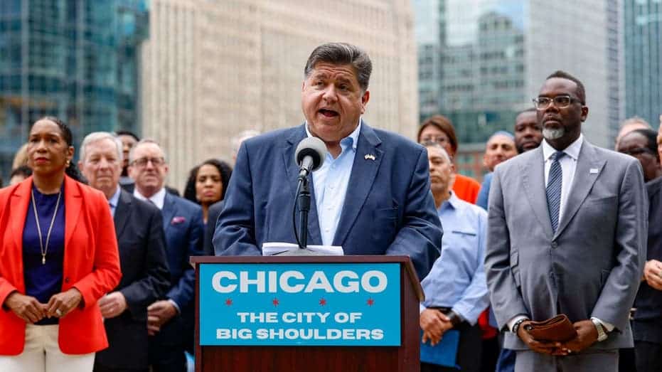 Internet InfoMedia pritzker says action will be met with a response after trump threatens to send national guard to chicago