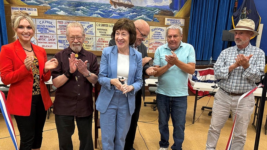 Internet InfoMedia susan collins heckled at maine ribbon cutting to delight of leftist challenger as pivotal senate race heats up