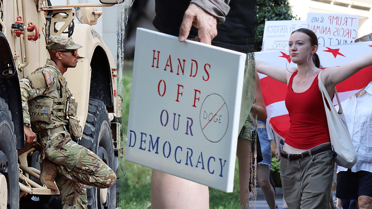 Internet InfoMedia through the lens of trumps dc takeover see how left wing protesters mobilized against national guard