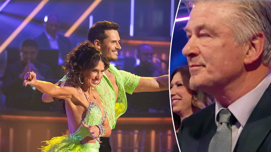 Internet InfoMedia hilaria baldwin calls dwts debut such a dream as fans point out alecs reaction to steamy dance