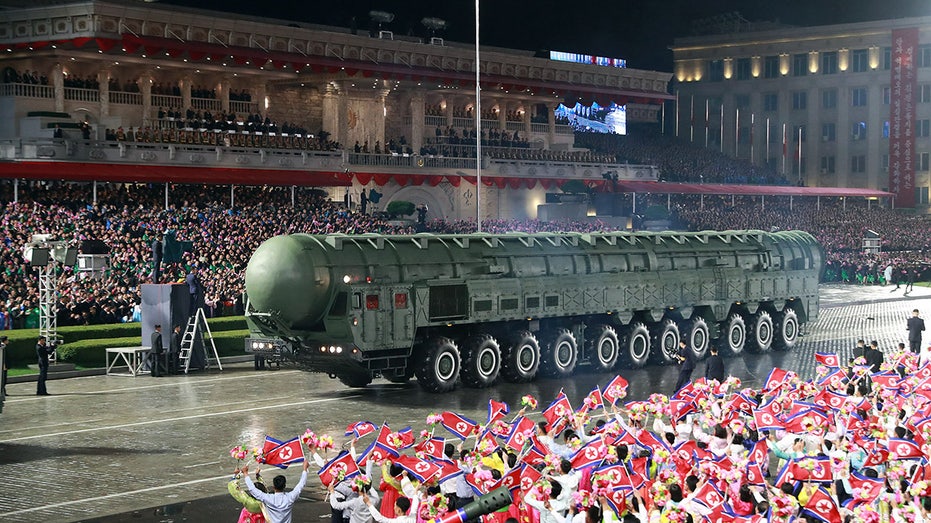 Internet InfoMedia kim jong un shows off most powerful ballistic missile as foreign leaders watch north korea military parade