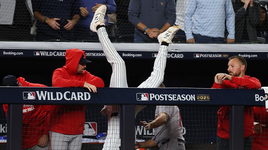 Yankees' Ryan McMahon flips over railing to preserve rookie Cam Schlittler's historic gem, knock out Red Sox Internet InfoMedia yankees ryan mcmahon flips over railing to preserve rookie cam schlittlers historic gem knock out red